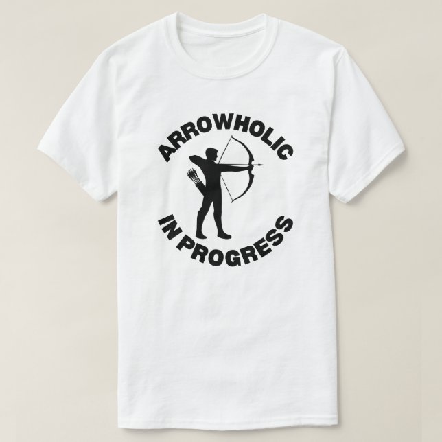 Arrowholik pågår | Archery Ord T Shirt (Design framsida)