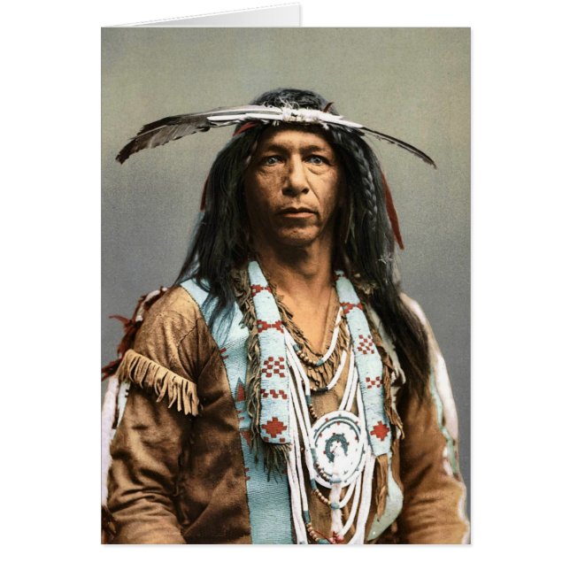 Arrowmaker - en Ojibwa Brave1903 Hälsningskort (Framsidan)
