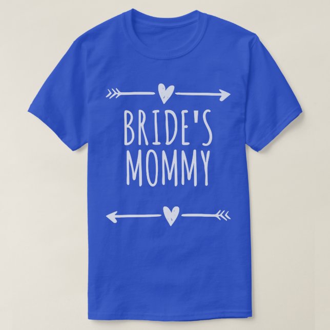 Arrows Heart Cute Bride's Mamma Funny Sitching T Shirt (Design framsida)