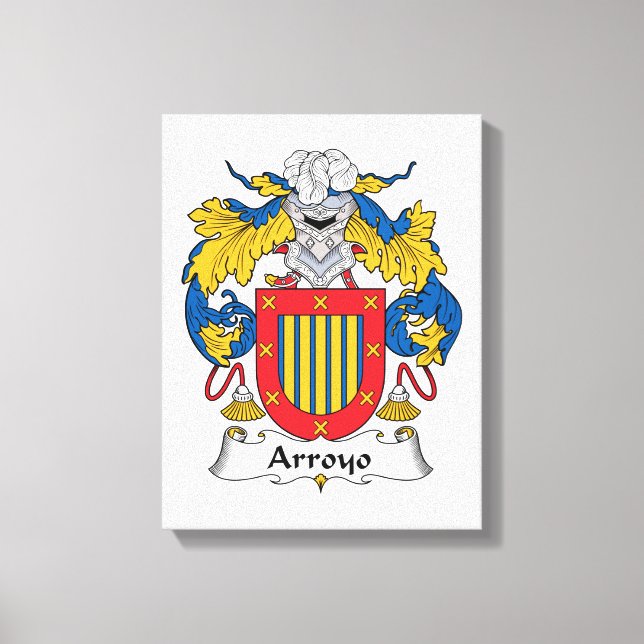 Arroyo Family Crest Canvastryck (Framsida)