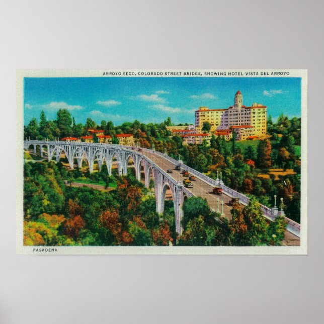 Arroyo Seco Bridge, Colorado Street Bridge Poster (Framsidan)