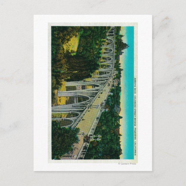 Arroyo Seco Bridge, Colorado Street Bridge Vykort (Framsida)