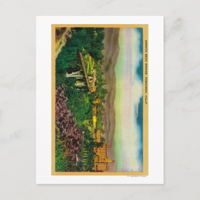 Arroyo Seco BridgePasadena, CA Vykort (Framsida)