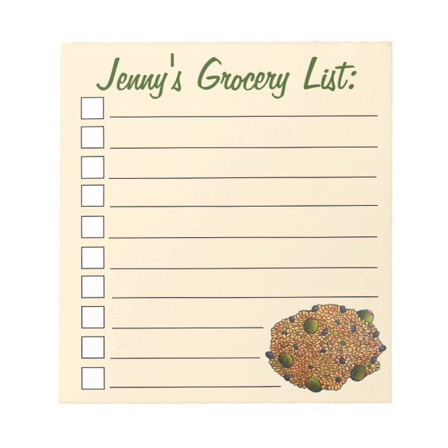 Arroz con Gandules Puerto Rican Food Ris Peas Anteckningsblock (Framsida)