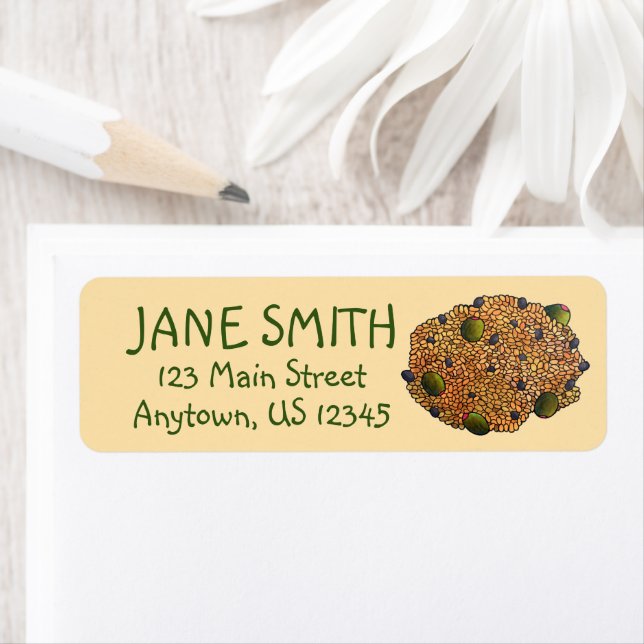 Arroz con Gandules Puerto Rican Food Ris Peas Returadress Etikett (Insitu)