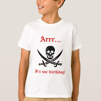 Arrr… är det mig födelsedagpiratutslagsplatsen tee shirt