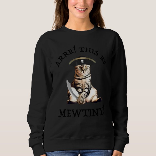 Arrr detta är Mewtiny  Piratkatt T Shirt (Framsida)