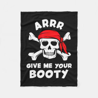 Arrr ge booty rolig pirat skämt humor skoj fleecefilt
