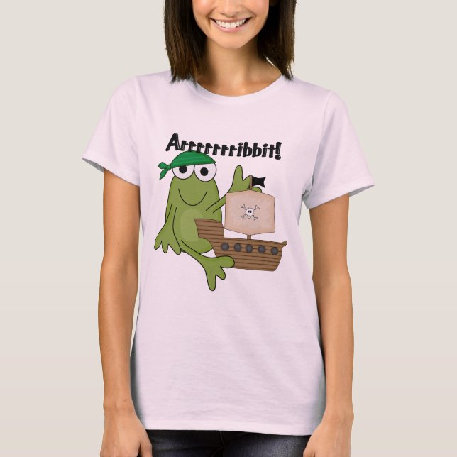 Arrrrribbit Frog Pirat Tshirts och Gifts (Framsida)
