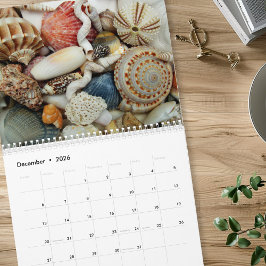 Års lång kalender för fotografering av snigelskal