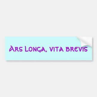 Ars-longa, brevis vita bildekal