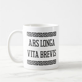 Ars Longa Vita Brevis - Hippocrates-citat Kaffemugg