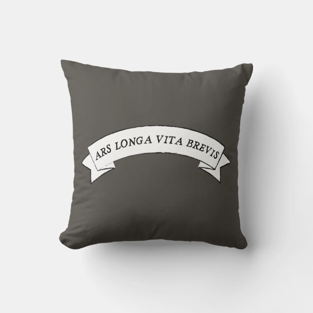 ARS LONGA VITA BREVIS - Konsten är lång och livet  Kudde (Framsida)
