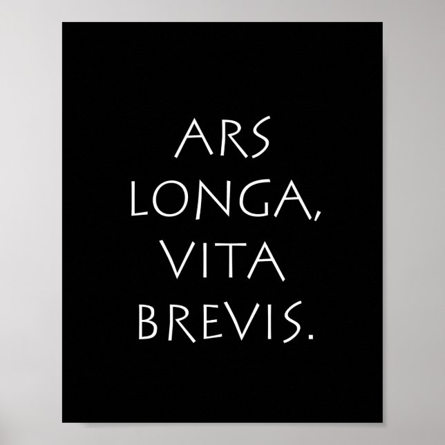 Ars Longa Vita Brevis Poster (Framsidan)