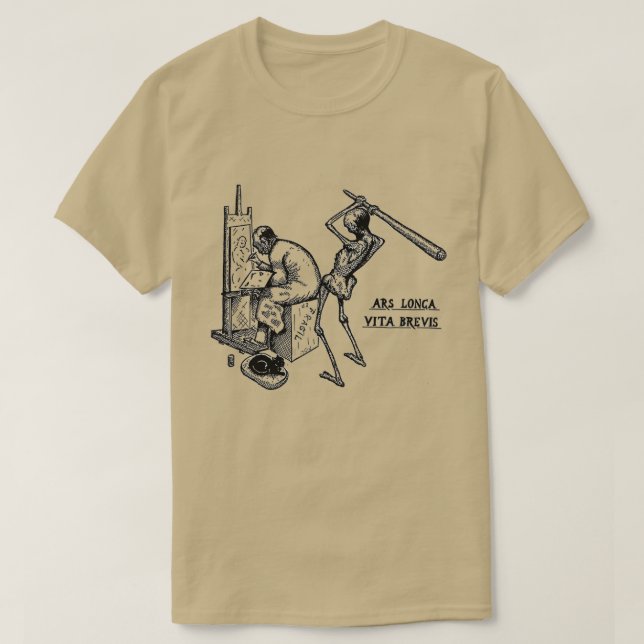 Ars longa vita brevis t shirt (Design framsida)