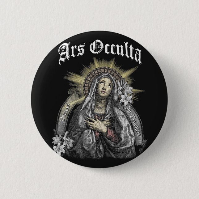 Ars Occulta - Gothic Streetwear Design Knapp (Framsida)