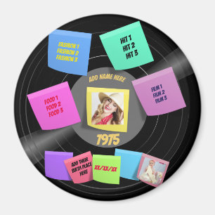 ÅRSBorn 60-årsjubileum, 70-årsjubileum, fotoAnpass Magnet