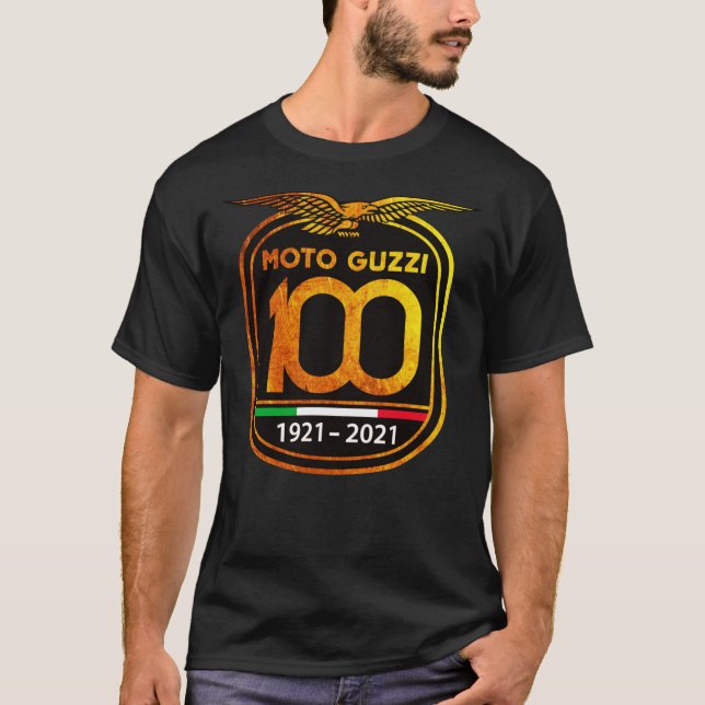 Årsdag 100:e Moto Guzzi Essential T-Shirt (Framsida)