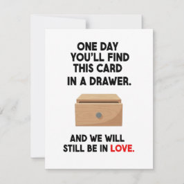 Årsdag & Alla hjärtans dags-present till pojkvän Julkort