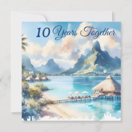 Årsdag Bora Bora Fransk Polinesia Travel Kort
