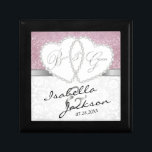 Årsdag / Bröllop - Rosa Minnesask<br><div class="desc">Bride- och Groom-årsdagen / Bröllop Rosa Design Keepsaké Gift Box. Meddelande: Alla mallområden behöver inte ändras..Ändra bara vad du behöver. 📌 Om du behöver anpassa ytterligare klickar du på knappen "Klicka för att anpassa ytterligare" eller "Anpassa eller redigera design" och användor verktyg för att ändra storlek, rotera, ändra text färg,...</div>