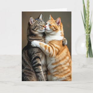 Årsdag Cats Hugger Kort