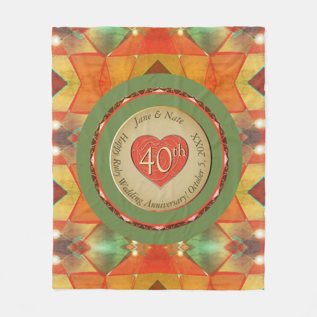 Årsdag Fleece Blanket (Framsidan)