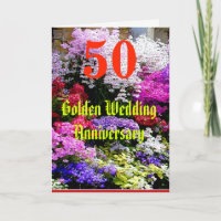 Årsdag för 50 guldbröllop med en sång