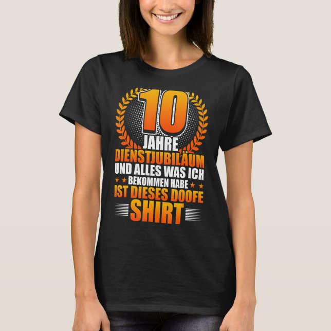 Årsdag för firmans årsdag t shirt (Framsida)