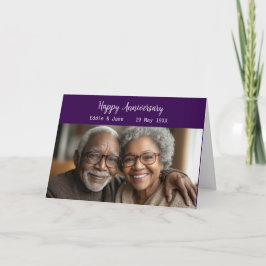 Årsdag för fotopapport för årskort inbjudan