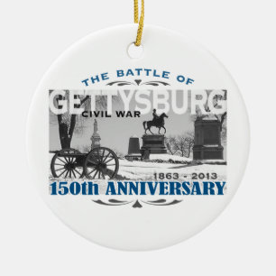Årsdag för Gettysburg strid 150 Julgransprydnad Keramik