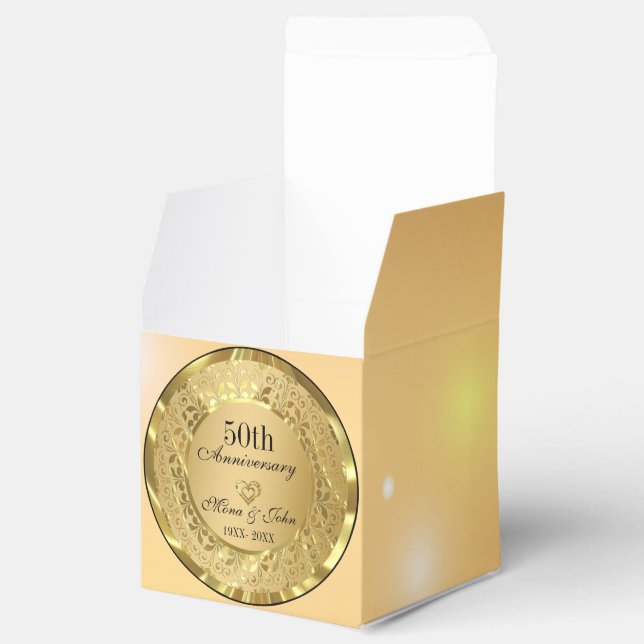 Årsdag för Golden Damask Presentaskar (Öppnad)