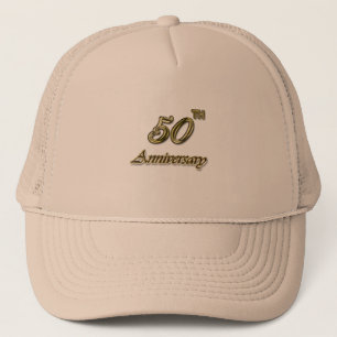 Årsdag för guld 50th truckerkeps