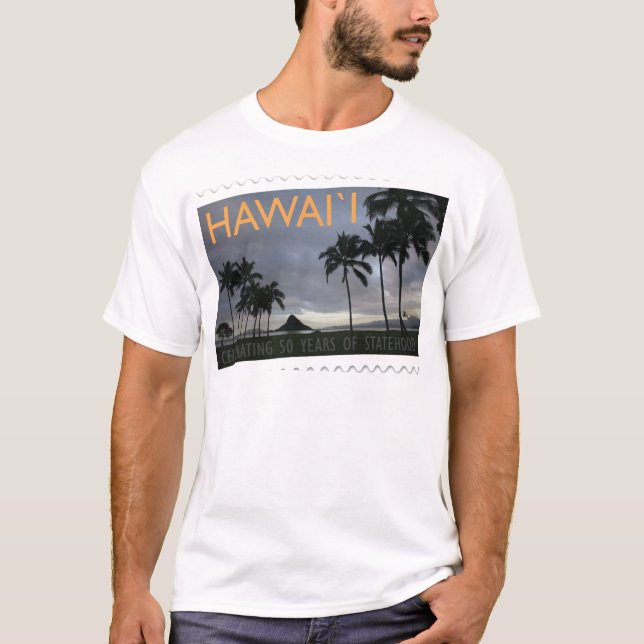 Årsdag för Hawaii Statehood 50th Tee Shirt (Framsida)