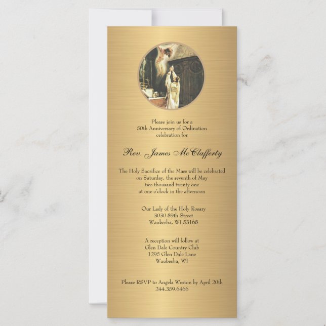 Årsdag för katolsk präst Deacon Ordination (Framsida)