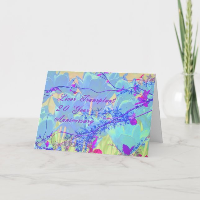 Årsdag för levertransplantation, 20 år kort (Framsida)