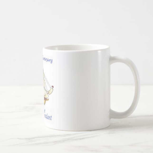 Årsdag för Mayflower härstamma seglingfrakt Kaffemugg (Höger)