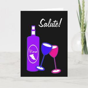 Årsdag för ost av Vin Flaska och glas Kort