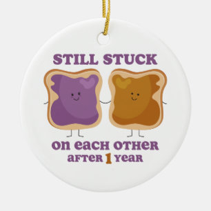 Årsdag för PBJ 1st Julgransprydnad Keramik