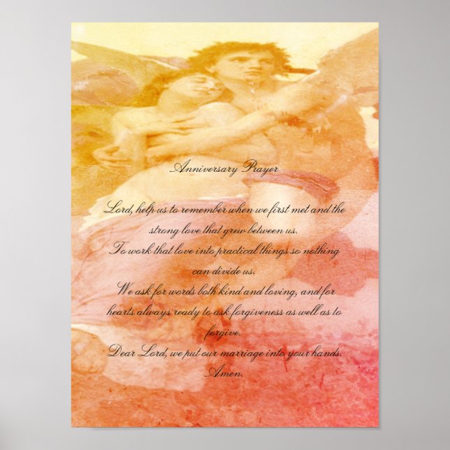 Årsdag för Prayer med Änglar Poster (Framsidan)