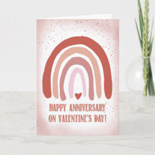 Årsdag för Valentines day Hand Payed Soft Kort