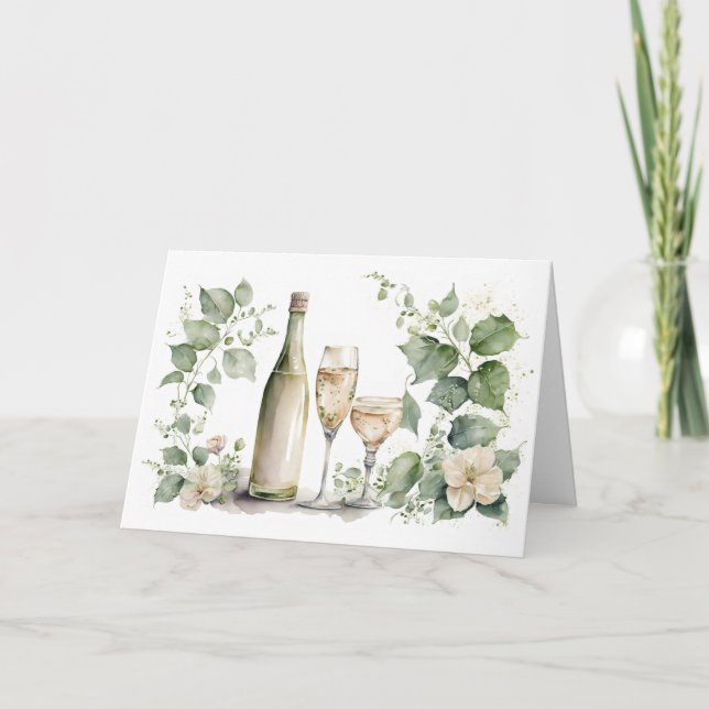 Årsdag för Vin och Ivy Card Kort (Framsida)