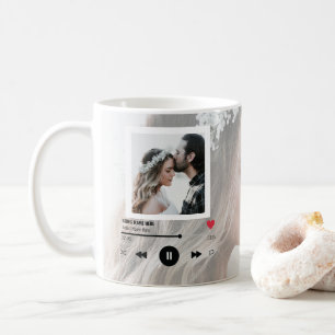 Årsdag Första Dance Sång Kärlek par Photo Kaffemugg