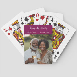 Årsdag Foto Modern Poker Cranberry Casinokort