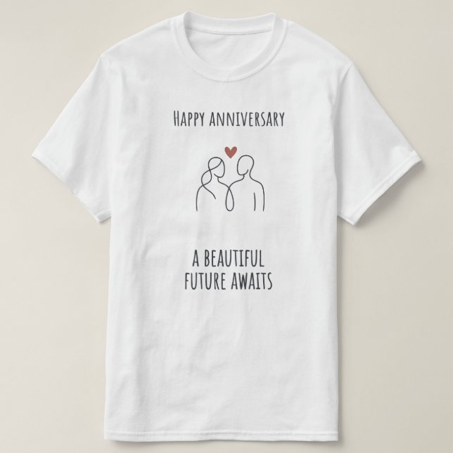 Årsdag Framtid Väntar – Modern Unisex T‑Shirt T Shirt (Design framsida)