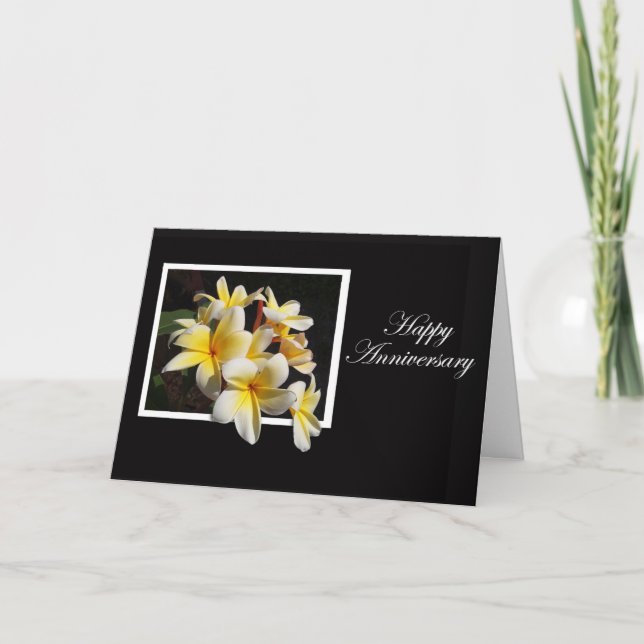 Årsdag Frangipani Kort (Framsida)