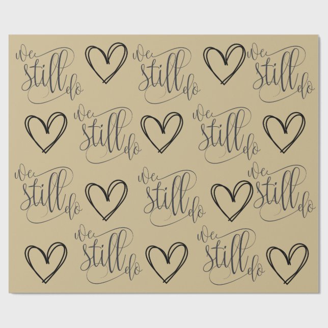 Årsdag Guld Theme Presentpapper (Platt)