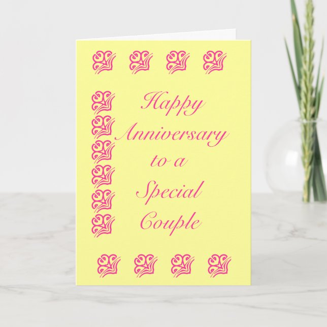 Årsdag Hälsning Kort (Framsida)