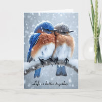 Årsdag i Bluebirds i Snö