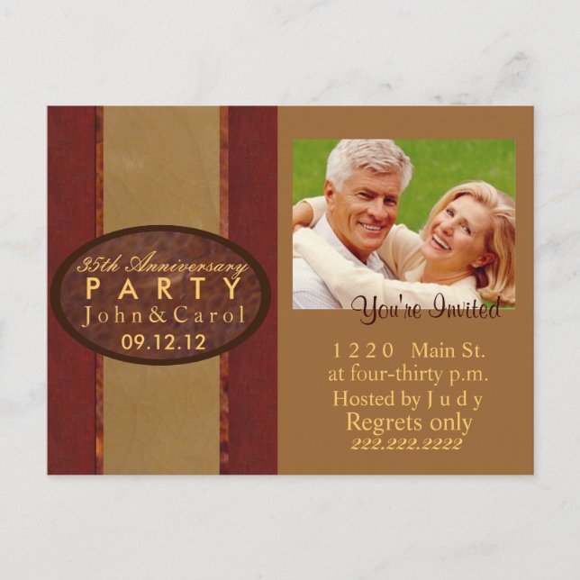 Årsdag inbjudan (Framsida)